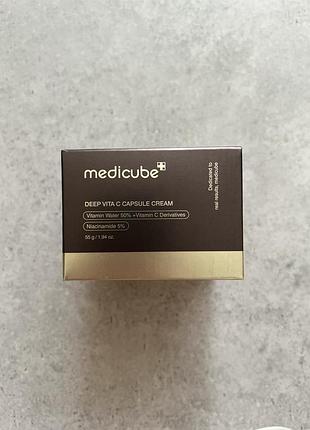 Крем для обличчя medicube deep vita c capsule cream 55 г освітлення та сяйво шкіри
