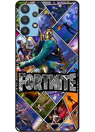 Силіконовий чохол бампер для samsung a32 з картинкою фортнайт fortnite