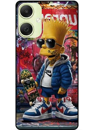 Силіконовий бампер чохол для samsung a03 з малюнком барт симпсон marvel simpsons