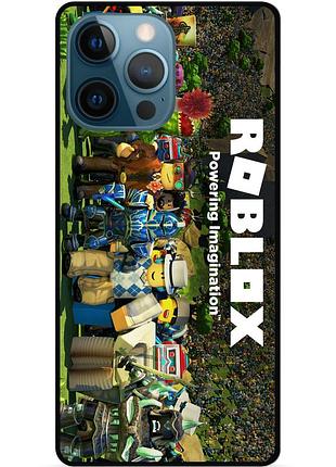 Силиконовый чехол бампер для iphone 12 pro с картинкой роблокс roblox
