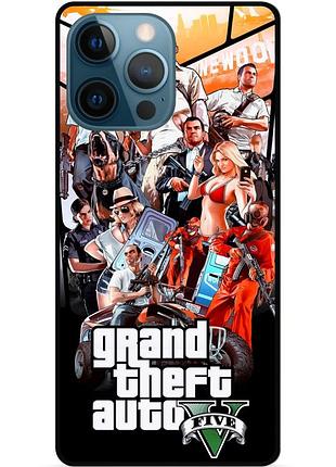 Чехол силиконовый бампер для iphone 11 pro с рисунком gta гта