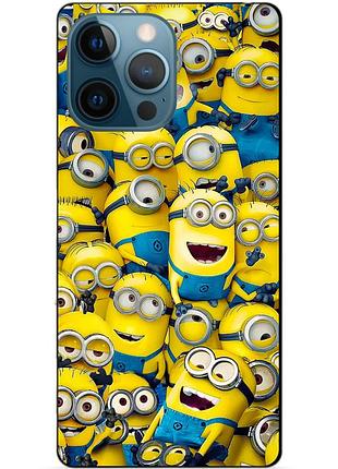 Силиконовый бампер чехол для iphone 11 pro с рисунком миньоны minion