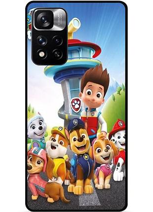 Силиконовый чехол для xiaomi redmi note 11 pro plus 5g щенячий патруль