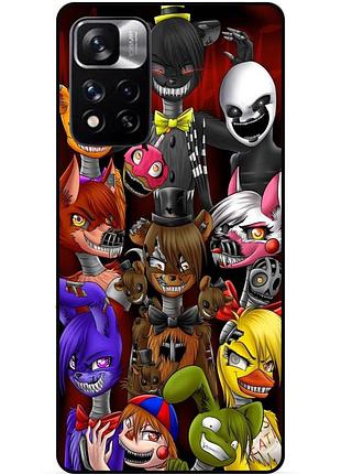 Силіконовий бампер чохол для xiaomi redmi note 11 pro plus 5g з малюнком freddy фредді аніматроніки