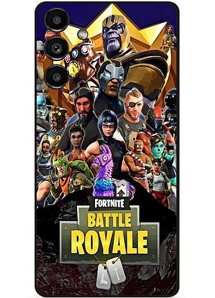 Силиконовый бампер чехол для samsung s21 fe с рисунком фортнайт fortnite