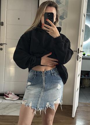 Джинсова спідниця міні 3