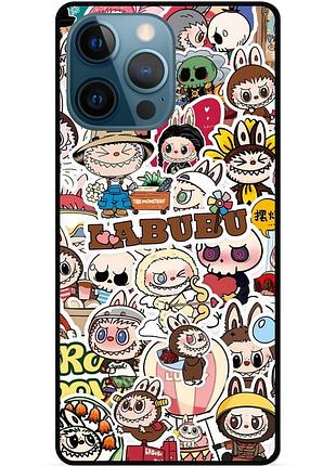 Силиконовый чехол бампер для iphone 12 pro с картинкой лабубу labubu