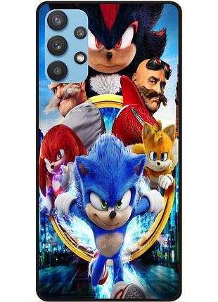Силіконовий бампер чохол для samsung a53 з малюнком соник sonik