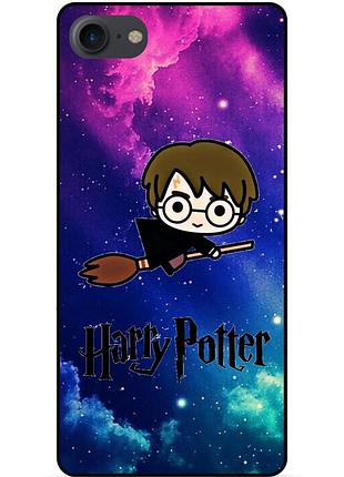 Силиконовый бампер чехол для iphone 8 с рисунком гарри поттер harry potter квиддич