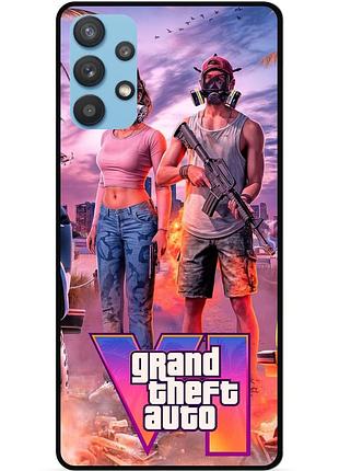 Силіконовий бампер чохол для samsung a32 з малюнком gta гта