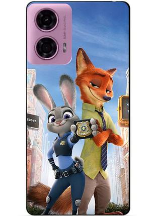 Чехол силиконовый бампер для motorola edge 50 fusion с рисунком джуди зверополис zootopia