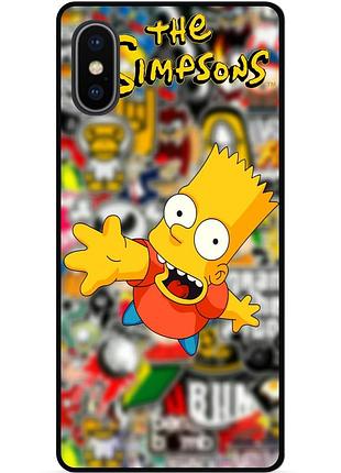 Силіконовий чохол бампер для iphone xr з малюнком стикери гравіті фолз футурама маріо