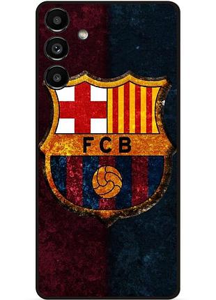 Чехол силиконовый бампер для samsung s23 fe с рисунком барселона barcelona