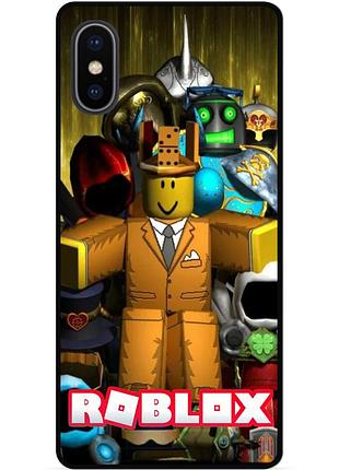 Силиконовый чехол для iphone xr с рисунком roblox роблокс