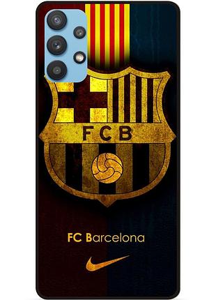 Чехол силиконовый бампер для samsung a32 с рисунком barcelona барселона