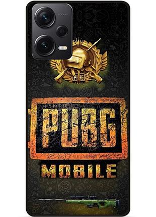 Силиконовый чехол бампер для xiaomi redmi note 12 pro 5g с картинкой пабг puвg