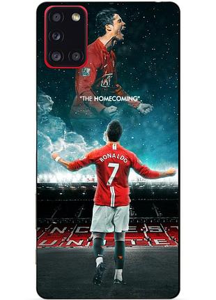 Силіконовий чохол бампер для samsung a21s з малюнком роналдо мю ronaldo