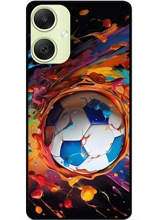 Силіконовий чохол бампер для samsung a06 з малюнком футбол мяч