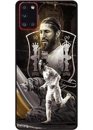 Чехол силиконовый бампер для samsung m51 с рисунком sergio ramos серхио рамос real