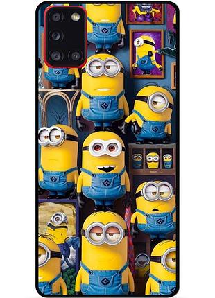 Силиконовый бампер чехол для samsung m30s с картинкой миньоны minion