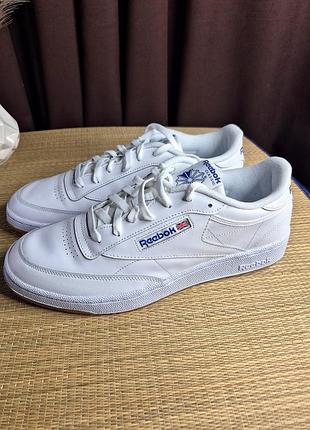 Оригинальный 100% мужские кроссовки reebok classic club c 85 vintage (размеры 44-28,5 и 46-30,5см).
