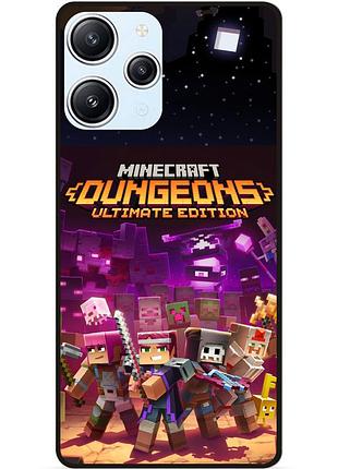 Силиконовый чехол бампер для xiaomi redmi 12 стив minecraft крипер майнкрафт