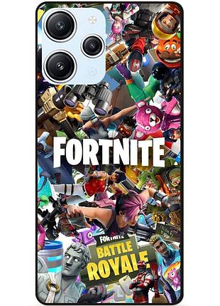 Силиконовый бампер чехол для xiaomi redmi 12 с картинкой fortnite фортнайт