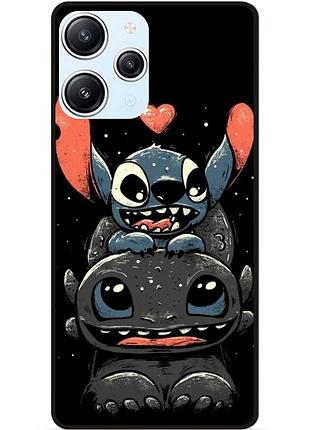 Силиконовый чехол бампер для xiaomi redmi 12 с рисунком stitch стич
