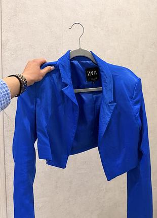 Піджак голубий зара zara