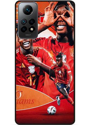 Силіконовий чохол бампер для xiaomi redmi note 12 pro з малюнком нико уильямс nico williams
