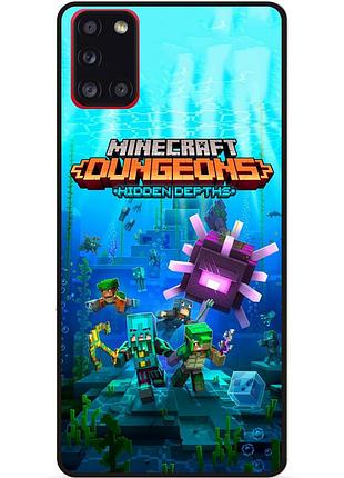 Силіконовий чохол бампер для samsung a21s з малюнком майнкрафт minecraft