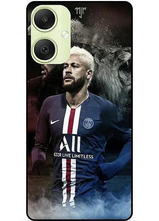 Силиконовый бампер чехол для samsung a06 с рисунком neymar неймар