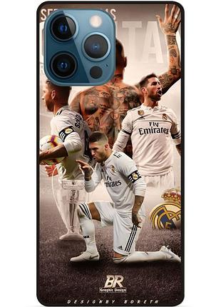 Чехол силиконовый бампер для iphone 12 pro с рисунком sergio ramos серхио рамос real madrid