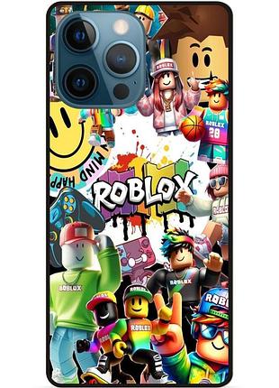 Силиконовый чехол для iphone 12 pro с рисунком роблокс roblox