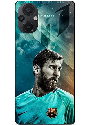 Силиконовый бампер чехол для xiaomi poco m5 с рисунком leo messi месси