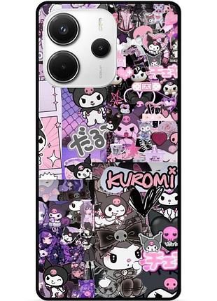 Силіконовий бампер чохол для xiaomi redmi note 14 5g з малюнком kuromi куроми