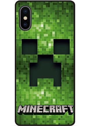 Силіконовий чохол бампер для iphone x 10 гра minecraft майнкрафт