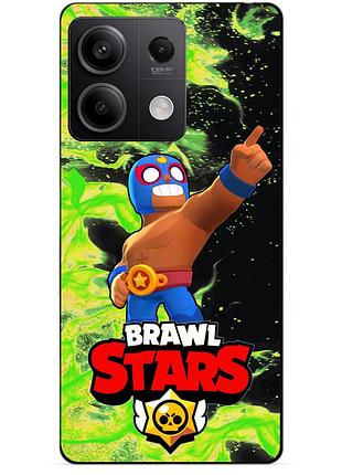 Силіконовий бампер чохол для xiaomi redmi note 14s з героєм бравл ель примо
