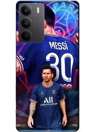 Чехол силиконовый бампер для realme c75 с рисунком месси псж messi