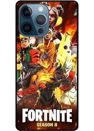 Силиконовый чехол бампер для iphone 13 pro с рисунком fortnite marvel фортнайт марвел