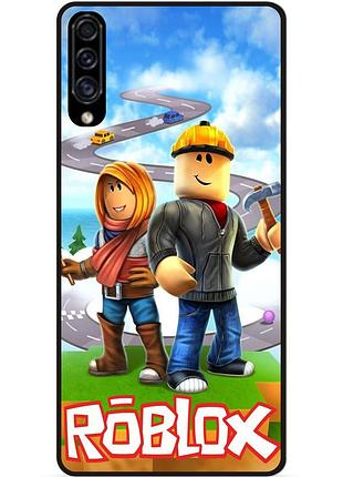 Силиконовый чехол для samsung a11 с картинкой roblox роблокс
