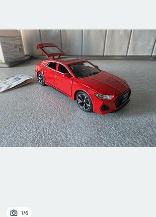 Моделька миталева audi rs 7  1:32 3