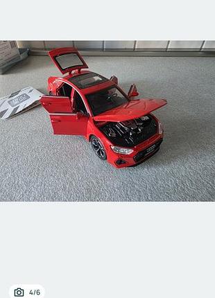 Моделька миталева audi rs 7  1:32 4
