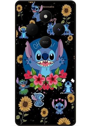 Силиконовый чехол бампер для xiaomi poco c75 с картинкой стич stitch