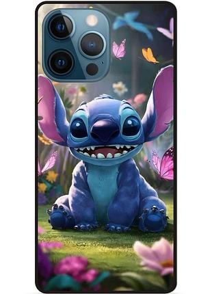 Силиконовый бампер чехол для iphone 11 pro max стич и лило stitch