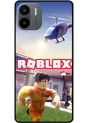 Силиконовый чехол бампер для xiaomi redmi a2 с картинкой roblox роблокс