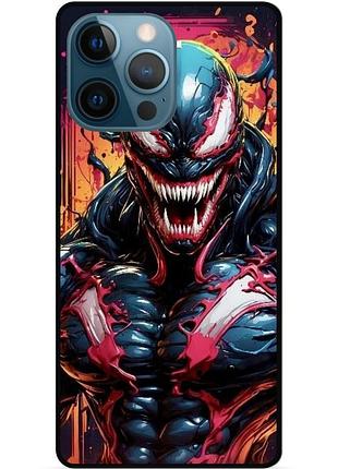 Силіконовий бампер чохол для iphone 12 pro з малюнком веном marvel venom
