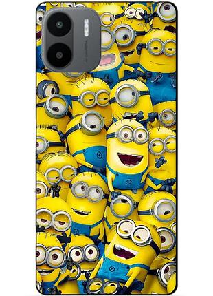 Силиконовый бампер чехол для xiaomi redmi a2 с рисунком миньоны minion