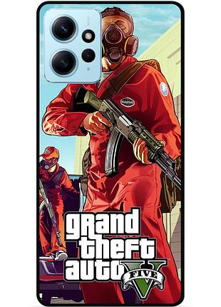 Силіконовий бампер чохол для xiaomi redmi note 12 з малюнком gta гта