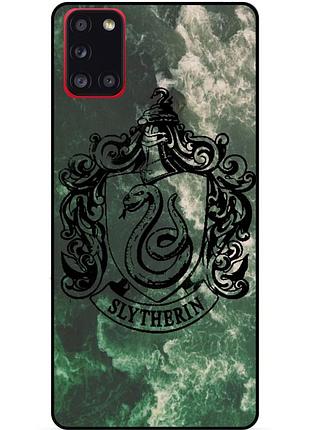 Силиконовый бампер чехол для samsung a31 с рисунком слизерин slytherin гарри поттер harry potter